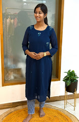Blue georgette 572TB